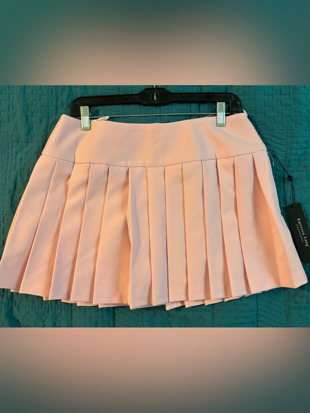 Emerson Lang Young Contemporary pink pleated mini skirt 030